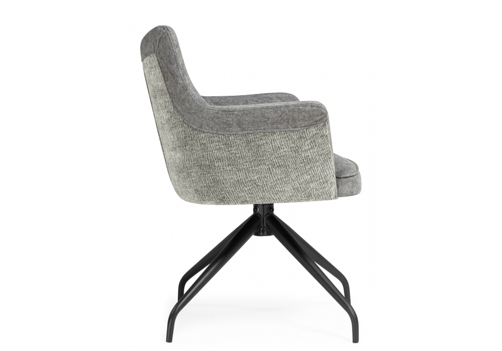 Стул на металлокаркасе Kaser 360 крутящийся grey / black