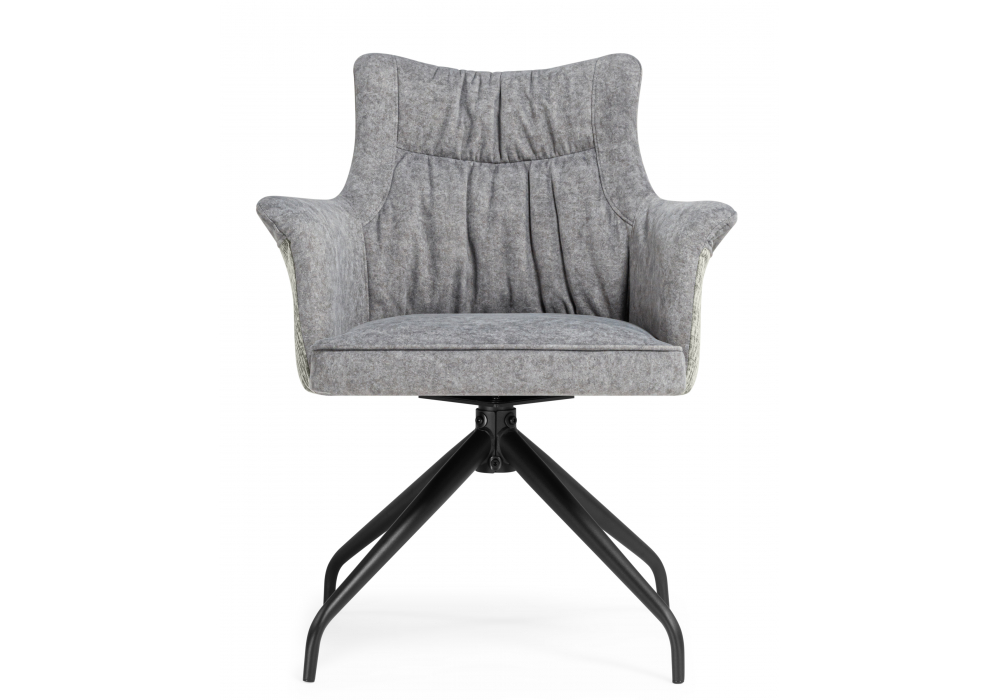 Стул на металлокаркасе Kaser 360 крутящийся grey / black