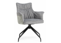 Стул на металлокаркасе Kaser 360 крутящийся grey / black