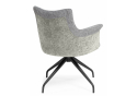 Стул на металлокаркасе Kaser 360 крутящийся grey / black