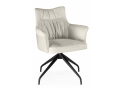 Стул на металлокаркасе Kaser 360 крутящийся ivory / black