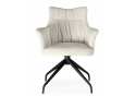 Стул на металлокаркасе Kaser 360 крутящийся ivory / black