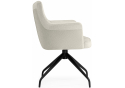 Стул на металлокаркасе Kaser 360 крутящийся ivory / black