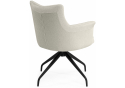 Стул на металлокаркасе Kaser 360 крутящийся ivory / black