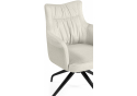 Стул на металлокаркасе Kaser 360 крутящийся ivory / black