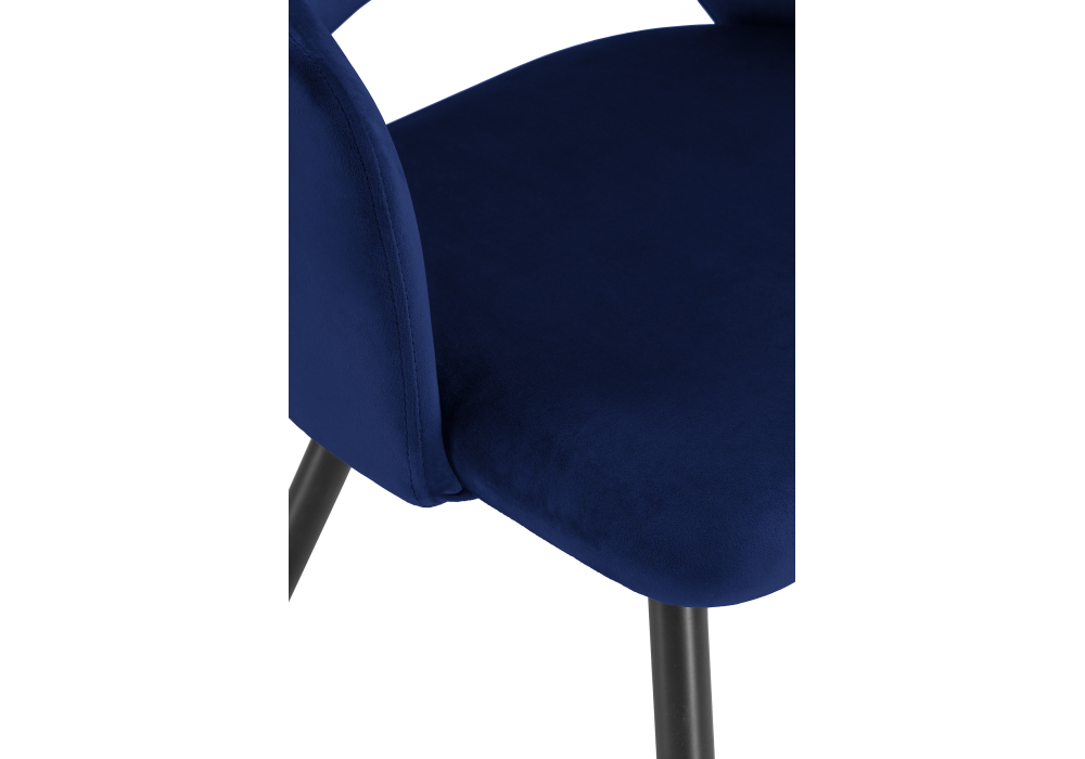 Стул на металлокаркасе Konor dark blue / black