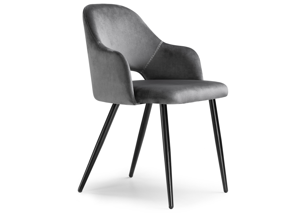 Стул на металлокаркасе Konor dark gray