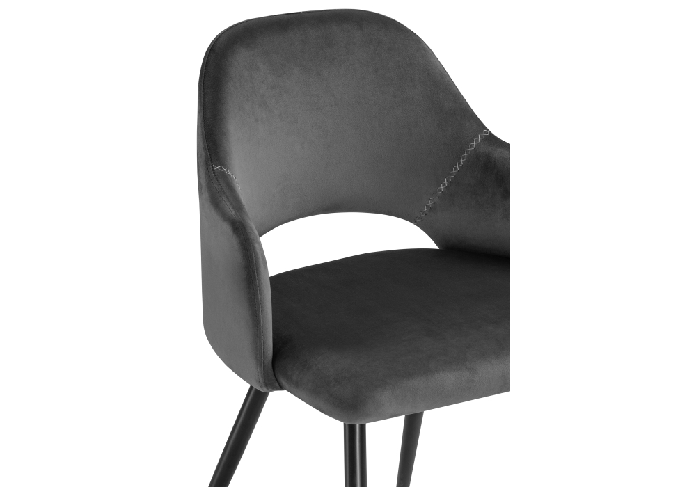 Стул на металлокаркасе Konor dark gray