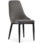 Стул на металлокаркасе Kora dark gray / black