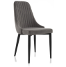 Стул на металлокаркасе Kora dark gray / black