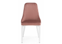 Стул на металлокаркасе Kora dark pink / white