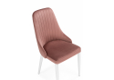 Стул на металлокаркасе Kora dark pink / white