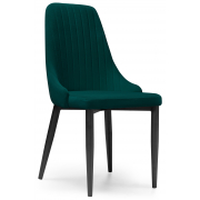 Стул на металлокаркасе Kora green / black