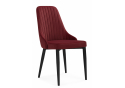 Стул на металлокаркасе Kora wine red / black