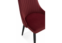 Стул на металлокаркасе Kora wine red / black