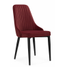 Стул на металлокаркасе Kora wine red / black