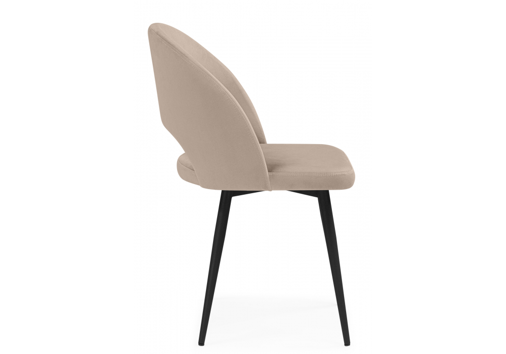 Стул на металлокаркасе Курбис бежевый (zd 210) / черный