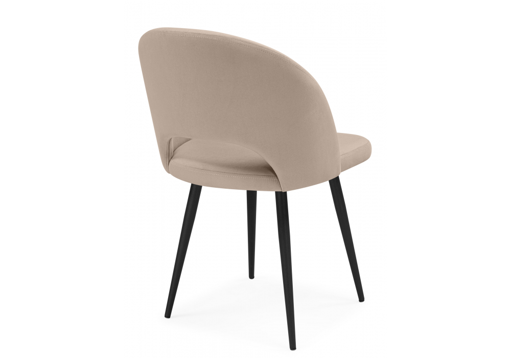 Стул на металлокаркасе Курбис бежевый (zd 210) / черный