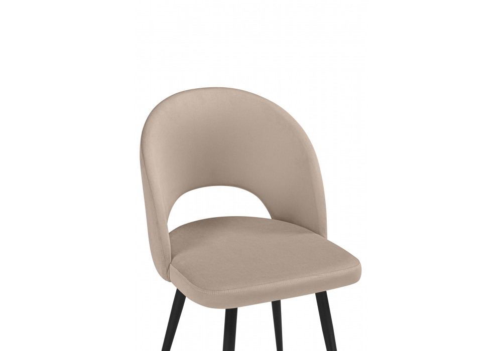 Стул на металлокаркасе Курбис бежевый (zd 210) / черный