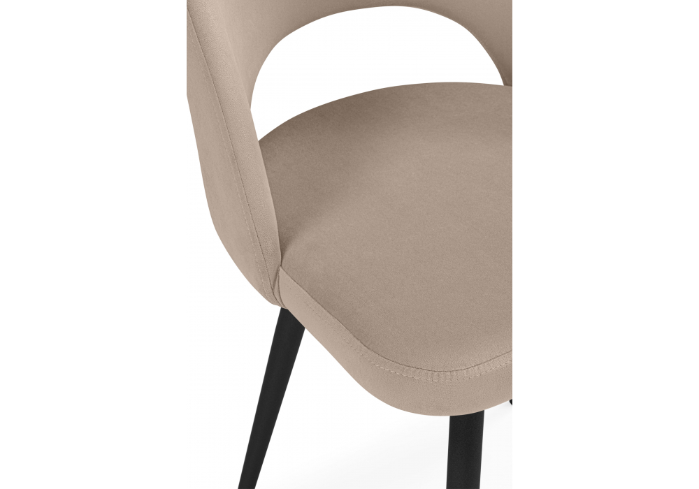 Стул на металлокаркасе Курбис бежевый (zd 210) / черный