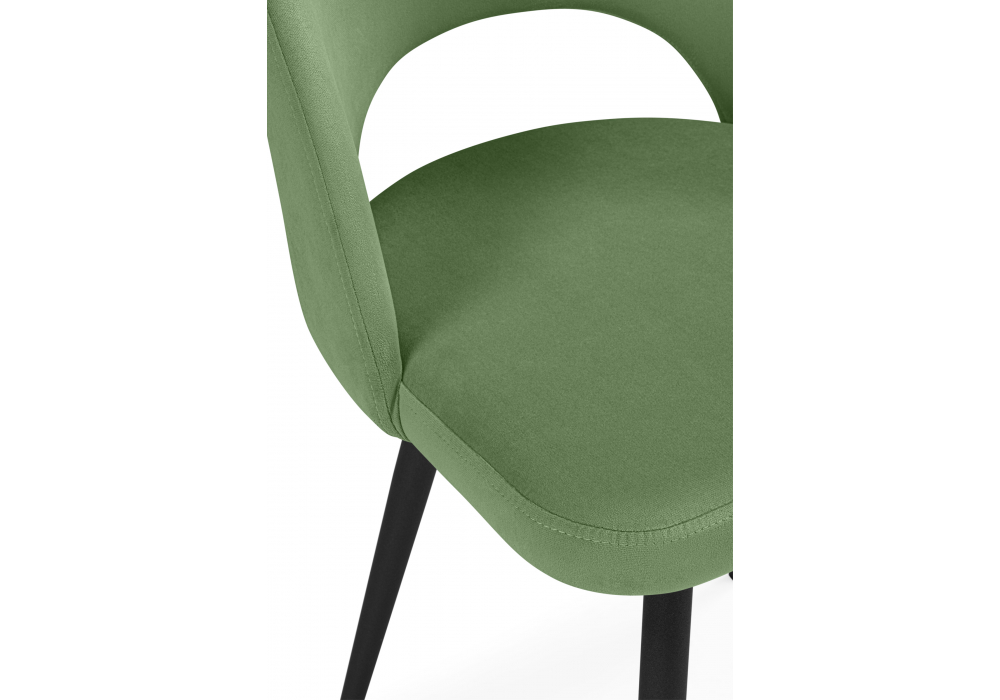 Стул на металлокаркасе Курбис фисташковый (zd 651) / черный