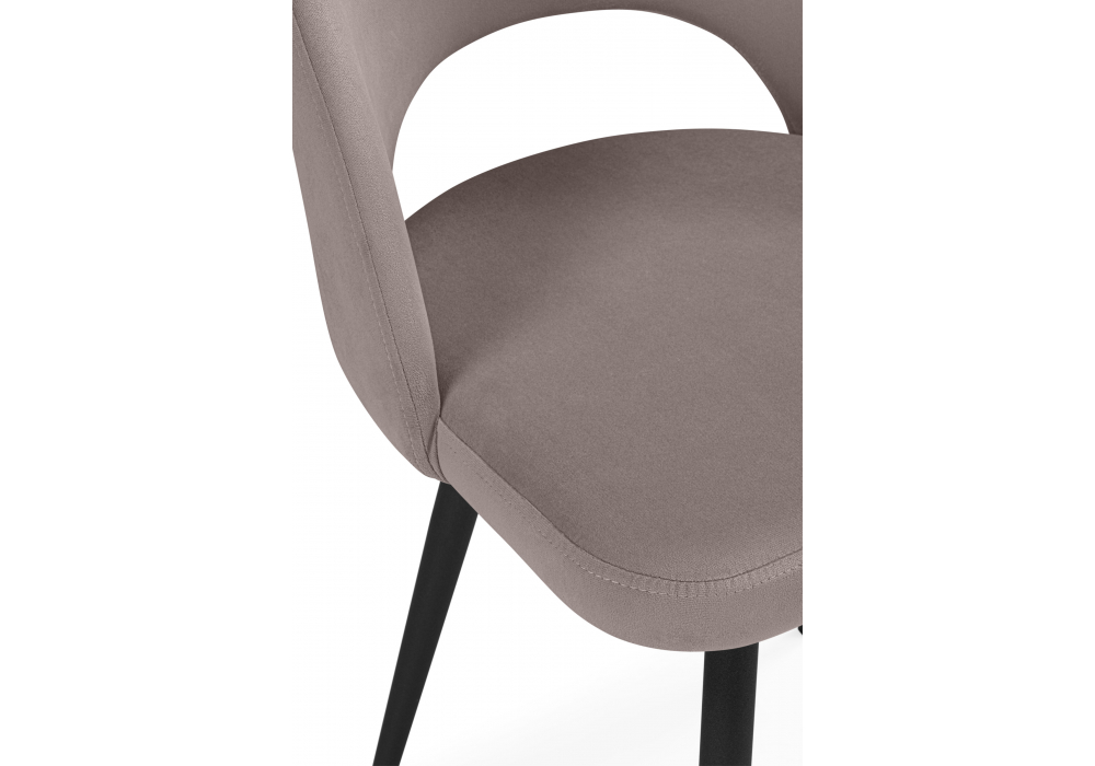 Стул на металлокаркасе Курбис латте (zd 290) / черный