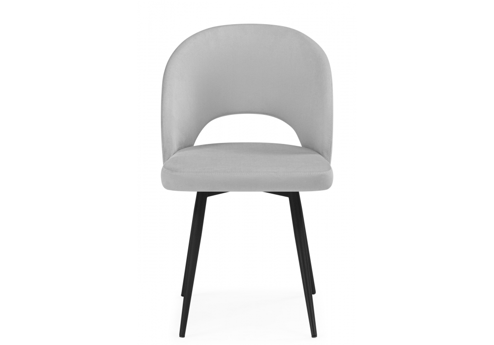 Стул на металлокаркасе Курбис светло-серый (zd 960) / черный