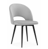Стул на металлокаркасе Курбис светло-серый (zd 960) / черный
