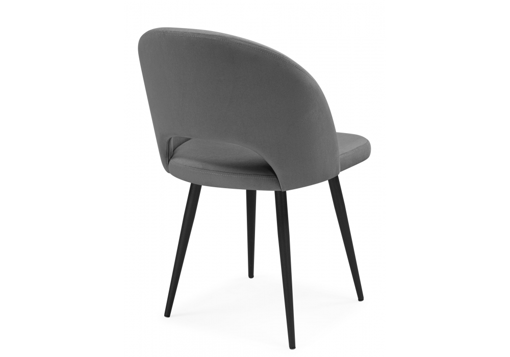 Стул на металлокаркасе Курбис темно-серый (zd 995) / черный