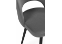 Стул на металлокаркасе Курбис темно-серый (zd 995) / черный