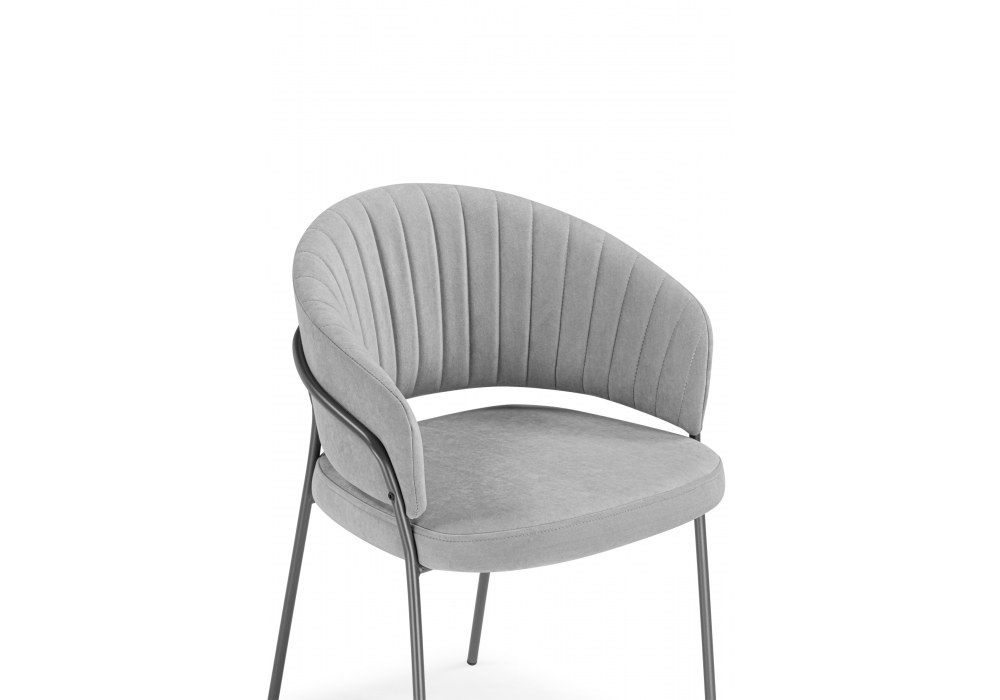 Стул на металлокаркасе Лео серый brendy monsoon 22 / серый