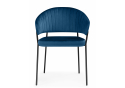 Стул на металлокаркасе Лео синий (H-58) / черный
