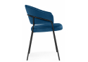 Стул на металлокаркасе Лео синий (H-58) / черный