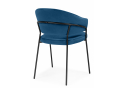 Стул на металлокаркасе Лео синий (H-58) / черный