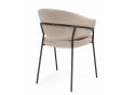 Стул на металлокаркасе Лео светло-коричневый (H-61) / черный