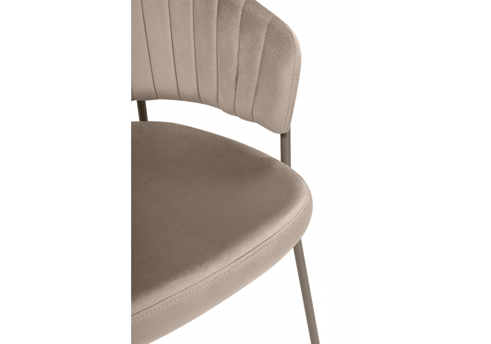 Стул на металлокаркасе Лео светло-коричневый (H-61) / коричневый