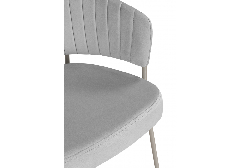 Стул на металлокаркасе Лео светло-серый (H-09) / серый