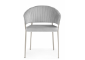 Стул на металлокаркасе Лео светло-серый (H-09) / серый