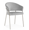 Стул на металлокаркасе Лео светло-серый (H-09) / серый