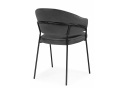 Стул на металлокаркасе Лео темно-серый (H-15) / черный