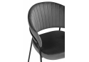 Стул на металлокаркасе Лео темно-серый (H-15) / черный