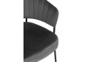 Стул на металлокаркасе Лео темно-серый (H-15) / черный