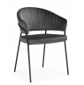 Стул на металлокаркасе Лео темно-серый (H-15) / черный