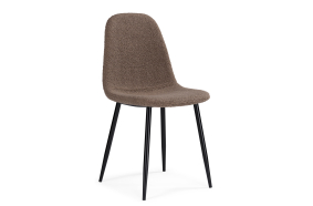 Стул на металлокаркасе Lilu dark brown / black