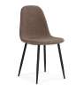 Стул на металлокаркасе Lilu dark brown / black