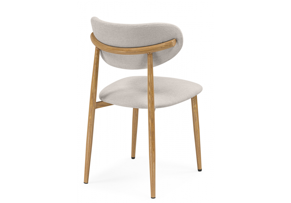 Стул на металлокаркасе Lisbon бежевый / цвет дерева