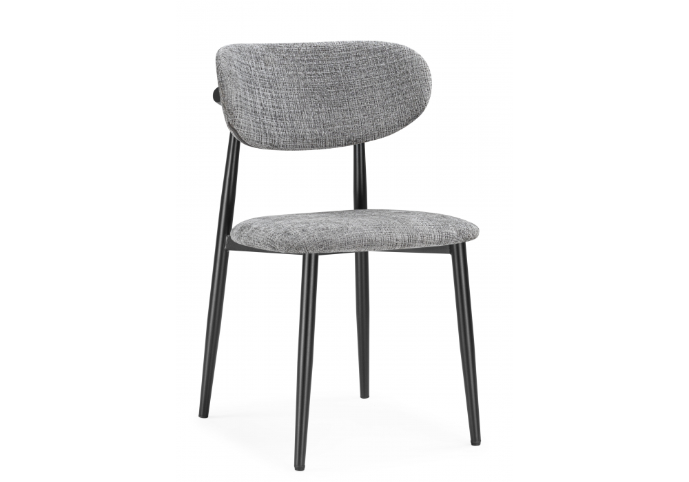 Стул на металлокаркасе Lisbon серый / черный