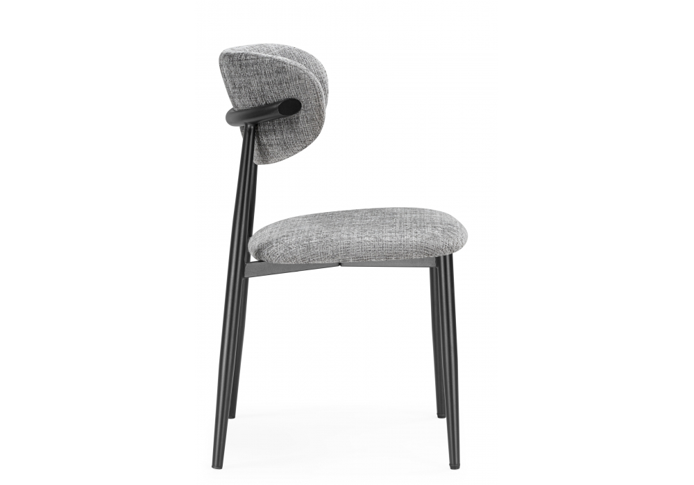 Стул на металлокаркасе Lisbon серый / черный