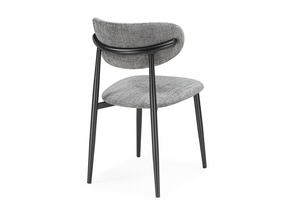 Стул на металлокаркасе Lisbon серый / черный