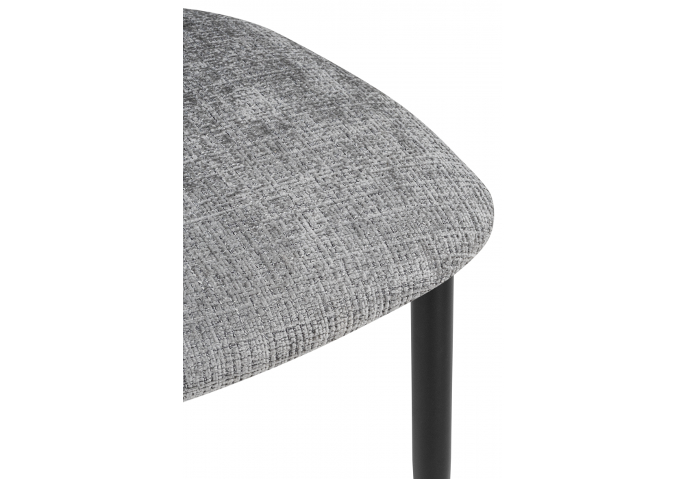 Стул на металлокаркасе Lisbon серый / черный